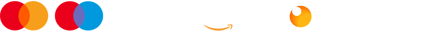 Mastercard, Visa, PayPal, Amazon Pay, Redsys